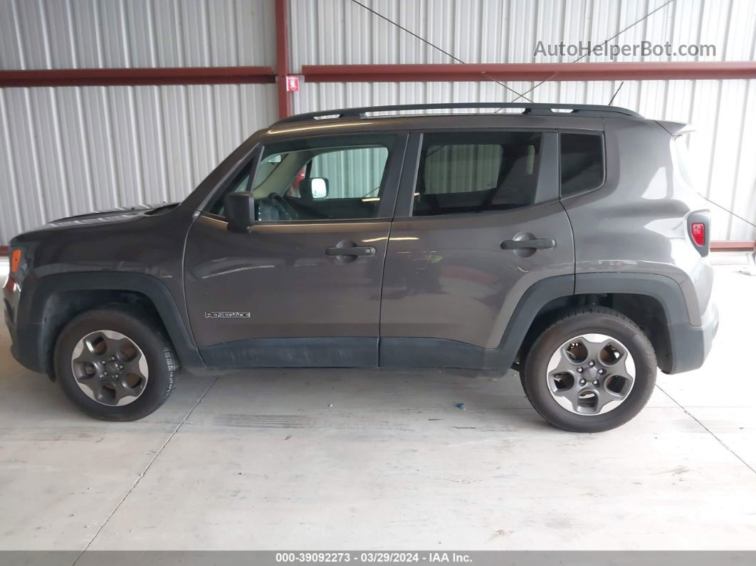 2017 Jeep Renegade Sport 4x4 Gray vin: ZACCJBAB2HPG15497