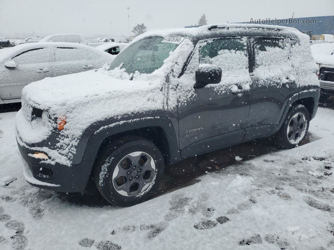 2018 Jeep Renegade Sport Gray vin: ZACCJBAB2JPH03410