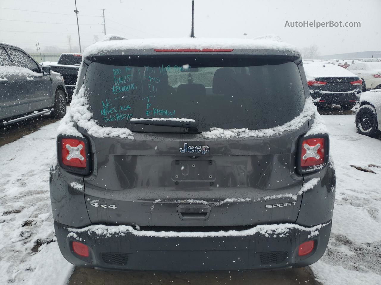 2018 Jeep Renegade Sport Gray vin: ZACCJBAB2JPH03410