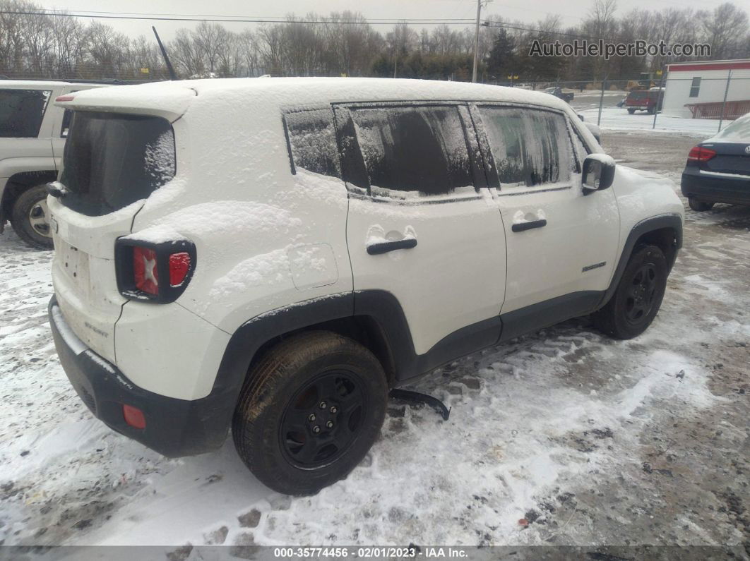 2018 Jeep Renegade Sport White vin: ZACCJBAB2JPJ57236