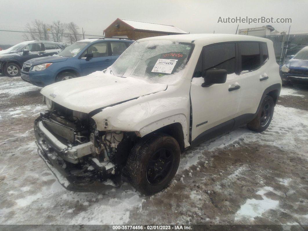 2018 Jeep Renegade Sport White vin: ZACCJBAB2JPJ57236