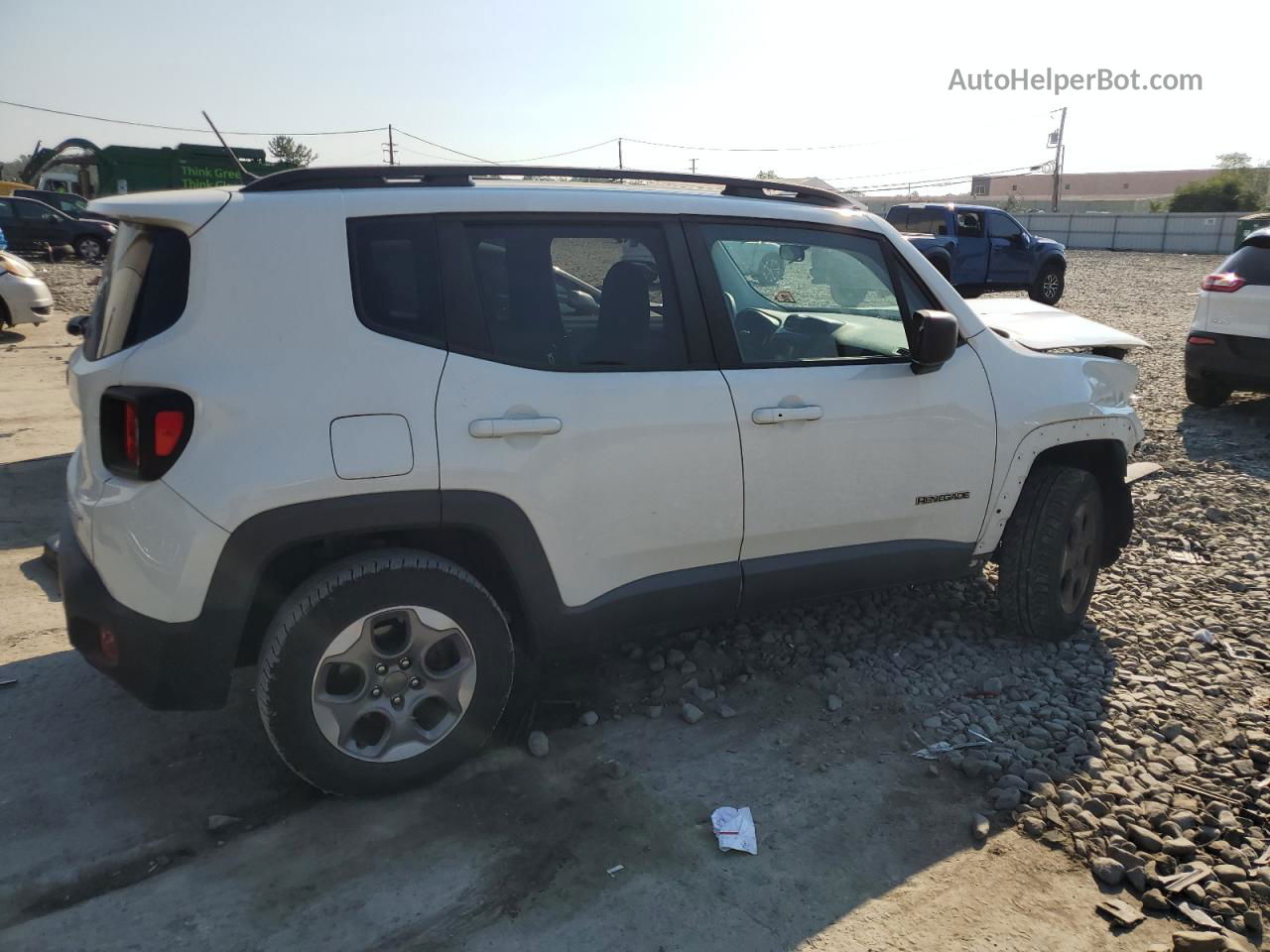 2017 Jeep Renegade Sport White vin: ZACCJBAB3HPF78735