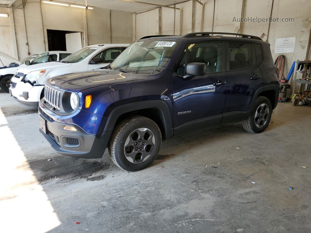 2017 Jeep Renegade Sport Синий vin: ZACCJBAB3HPG09739