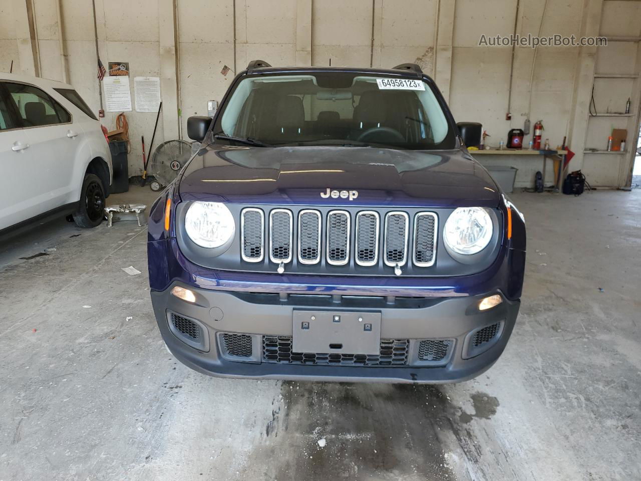 2017 Jeep Renegade Sport Синий vin: ZACCJBAB3HPG09739