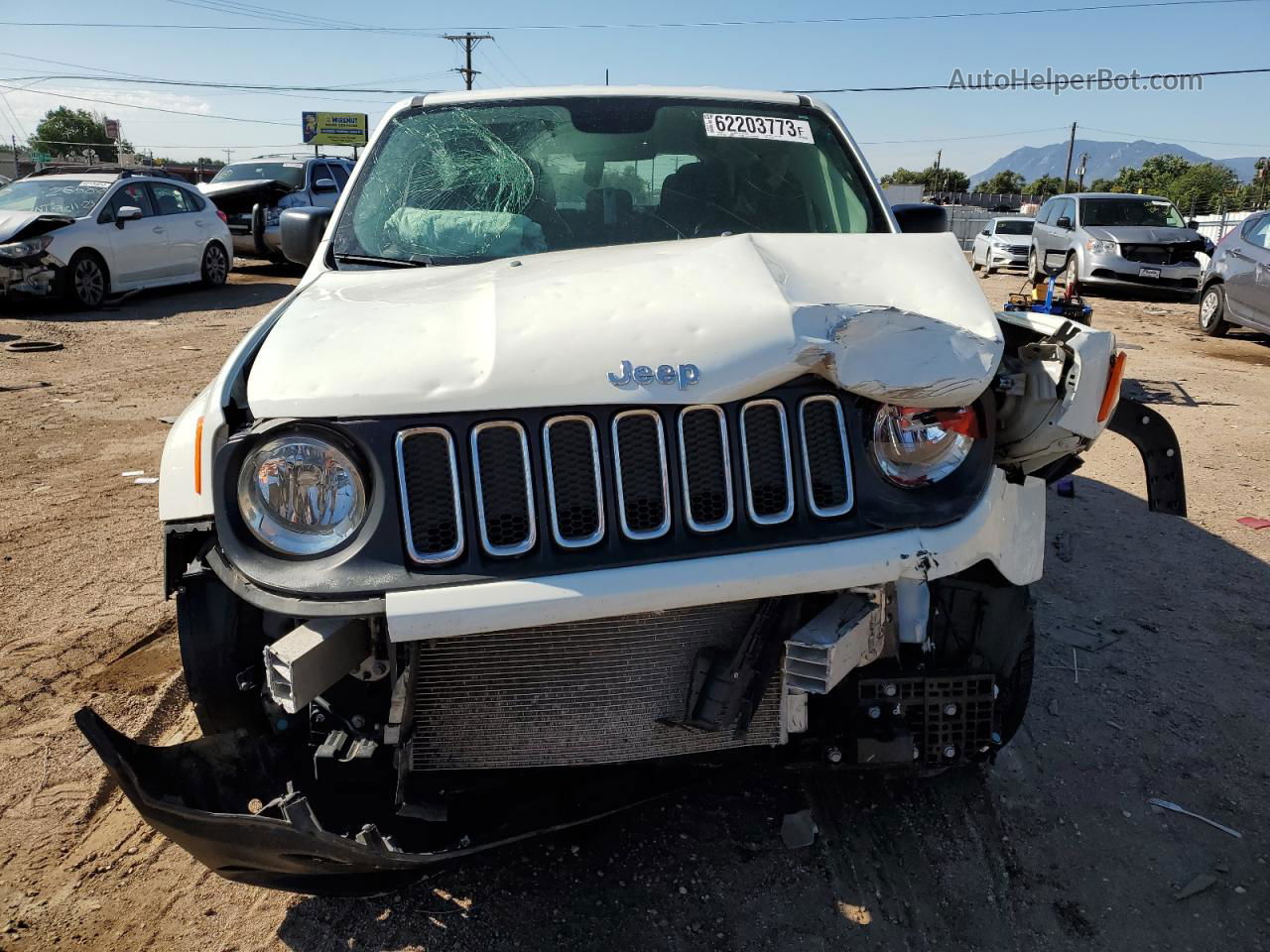 2017 Jeep Renegade Sport White vin: ZACCJBAB3HPG11961