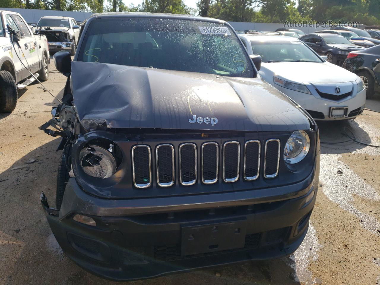 2018 Jeep Renegade Sport Gray vin: ZACCJBAB3JPG92403