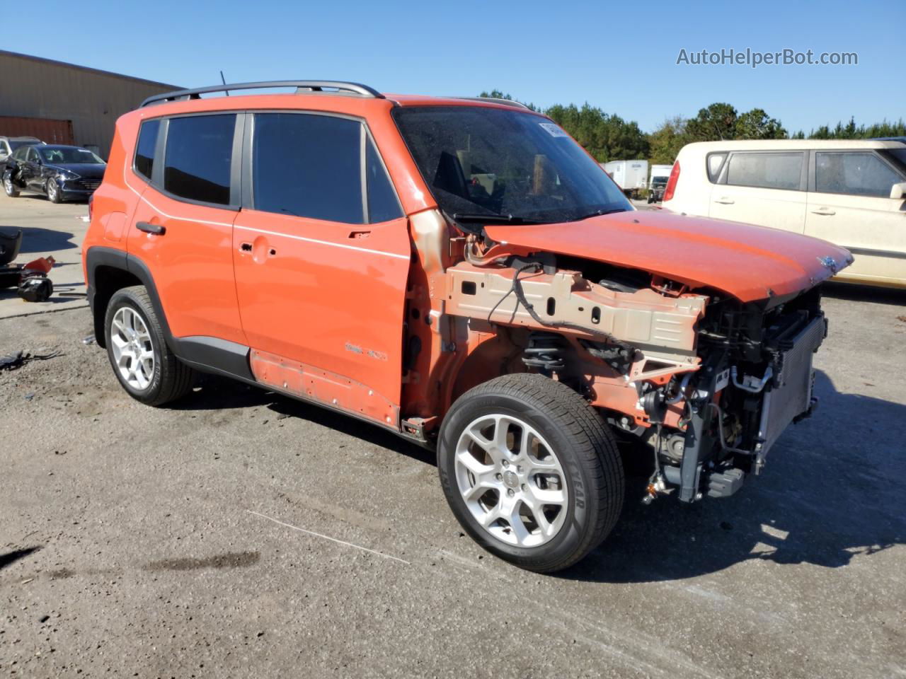 2018 Jeep Renegade Sport Orange vin: ZACCJBAB3JPJ07168