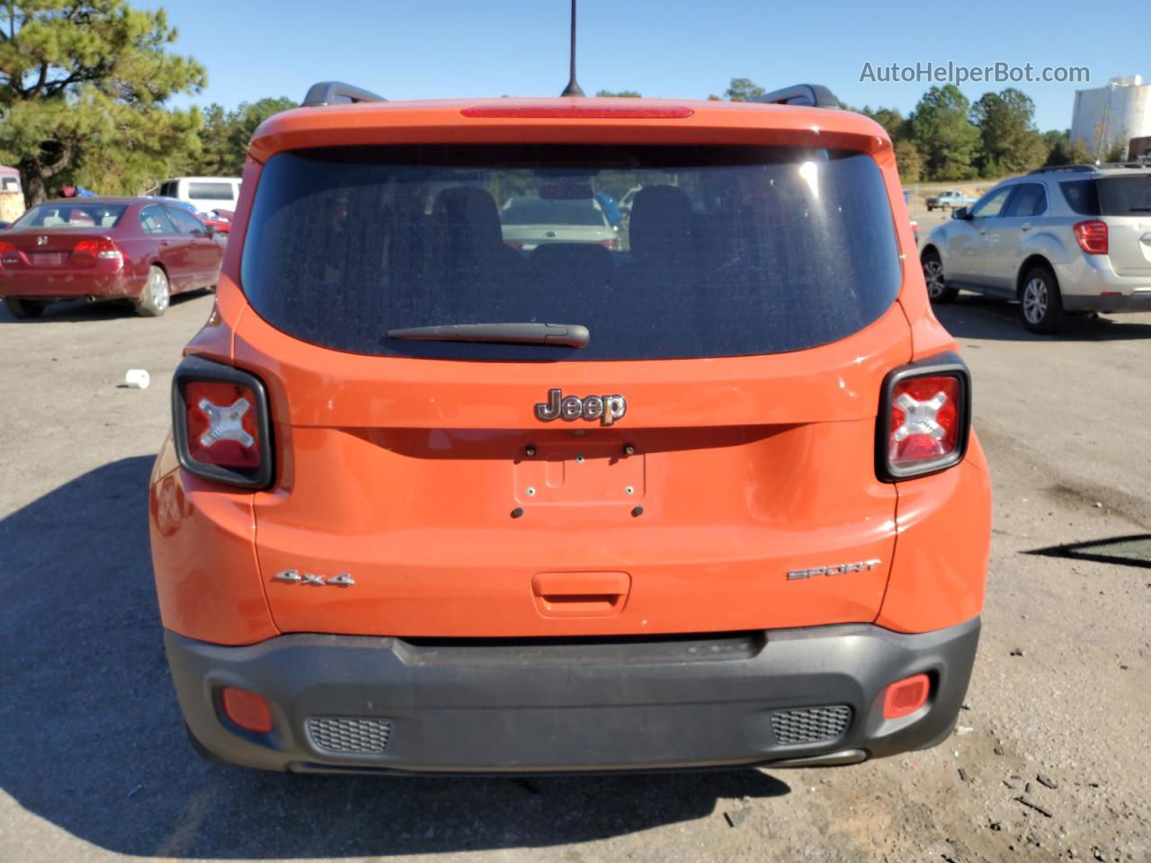 2018 Jeep Renegade Sport Orange vin: ZACCJBAB3JPJ07168