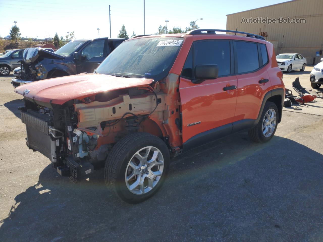 2018 Jeep Renegade Sport Orange vin: ZACCJBAB3JPJ07168