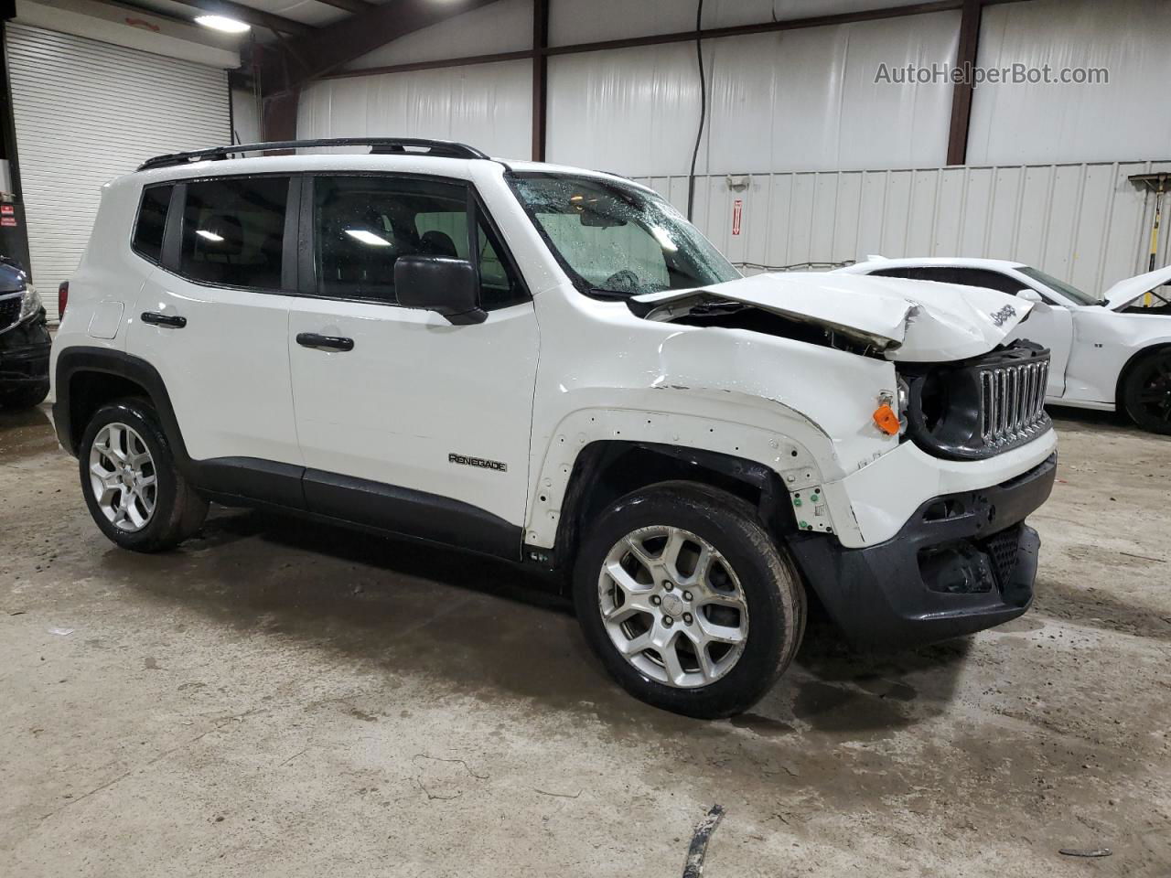 2018 Jeep Renegade Sport White vin: ZACCJBAB3JPJ21894