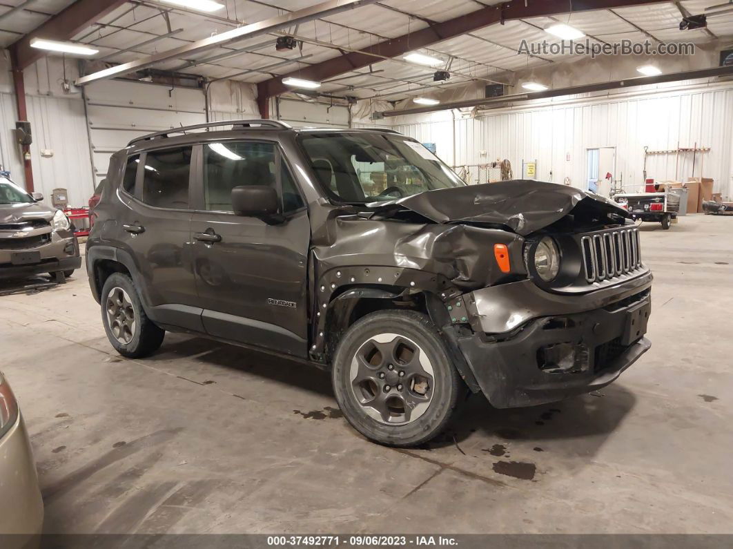 2017 Jeep Renegade Sport 4x4 Gray vin: ZACCJBAB4HPF20729