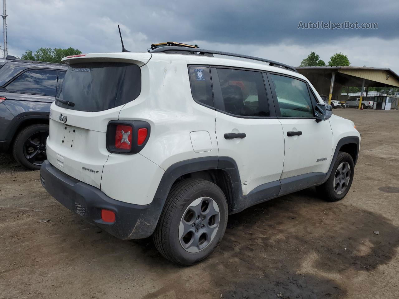 2018 Jeep Renegade Sport White vin: ZACCJBAB4JPG94354