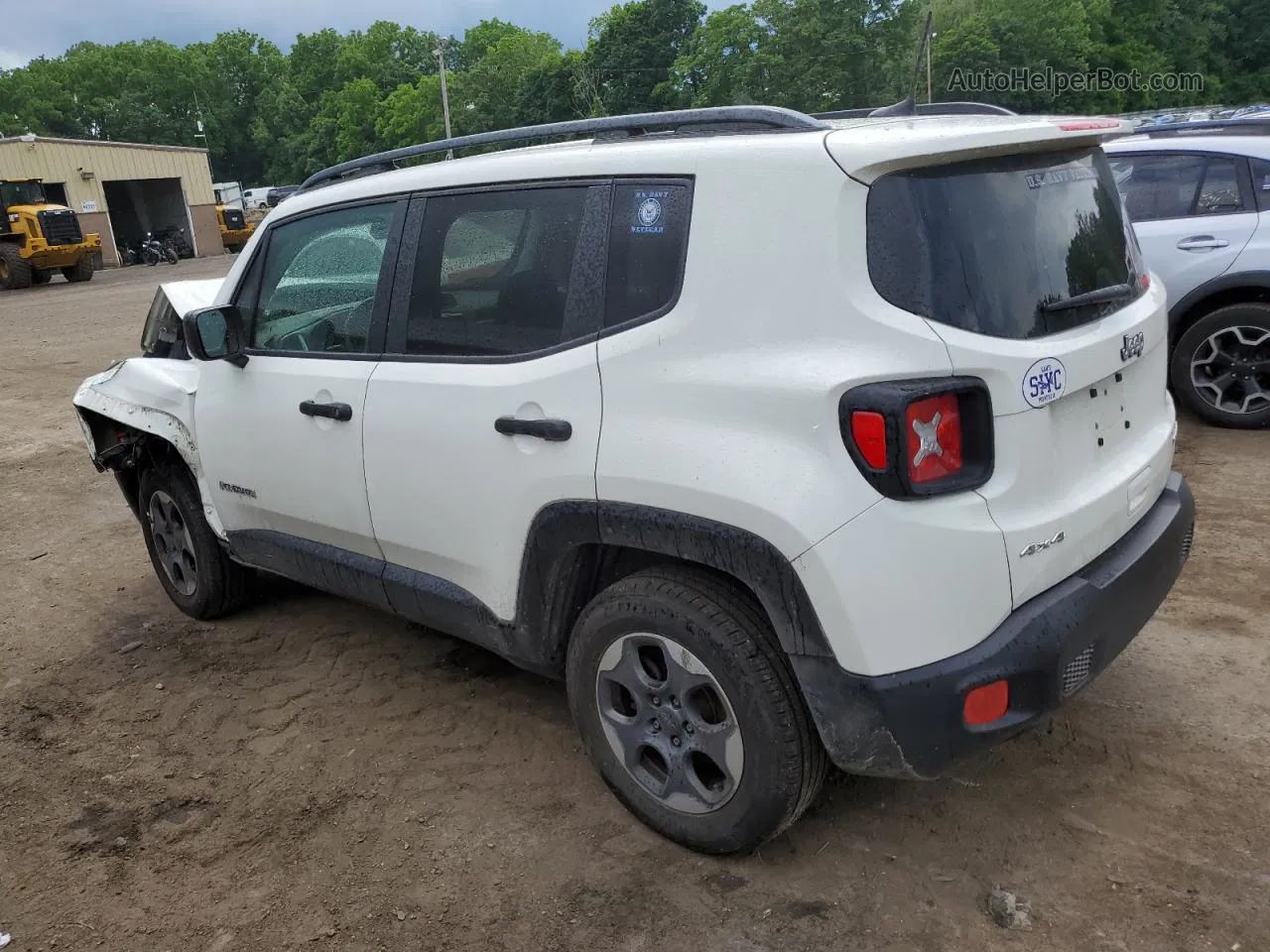 2018 Jeep Renegade Sport White vin: ZACCJBAB4JPG94354