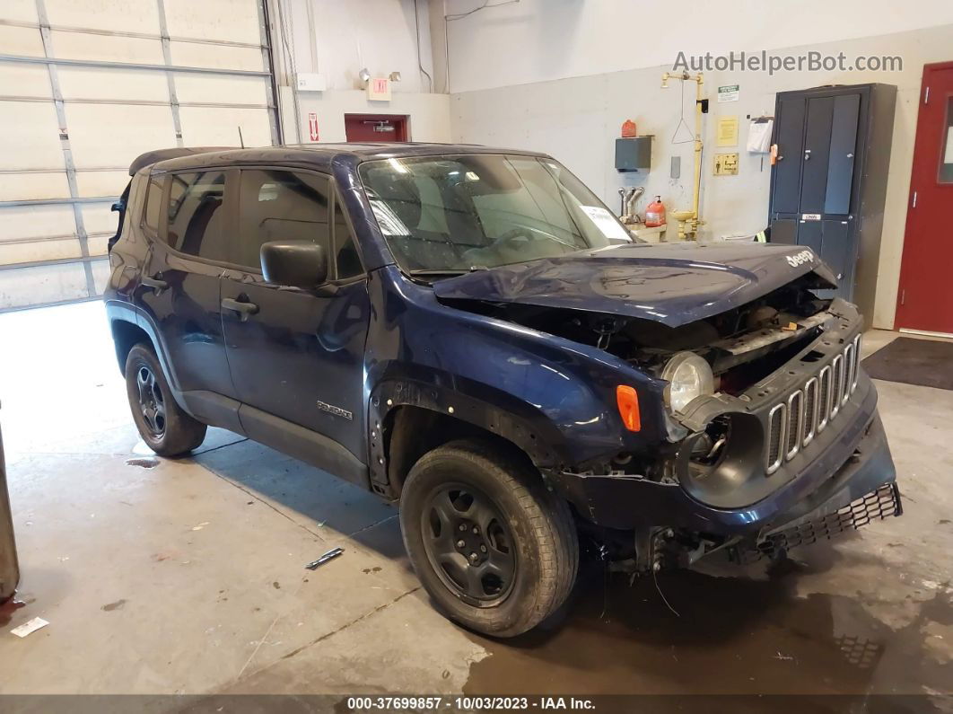 2018 Jeep Renegade Sport 4x4 Blue vin: ZACCJBAB4JPH32164