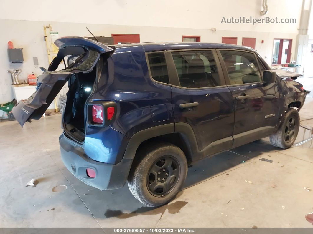 2018 Jeep Renegade Sport 4x4 Синий vin: ZACCJBAB4JPH32164