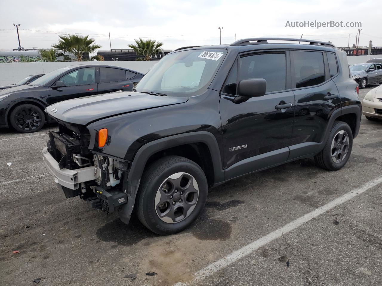 2018 Jeep Renegade Sport Black vin: ZACCJBAB4JPH66640