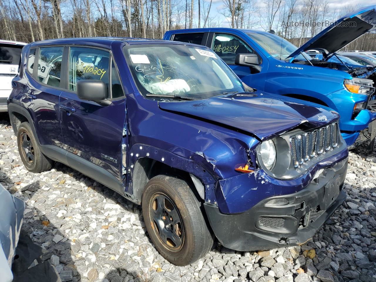 2018 Jeep Renegade Sport Blue vin: ZACCJBAB4JPJ17997