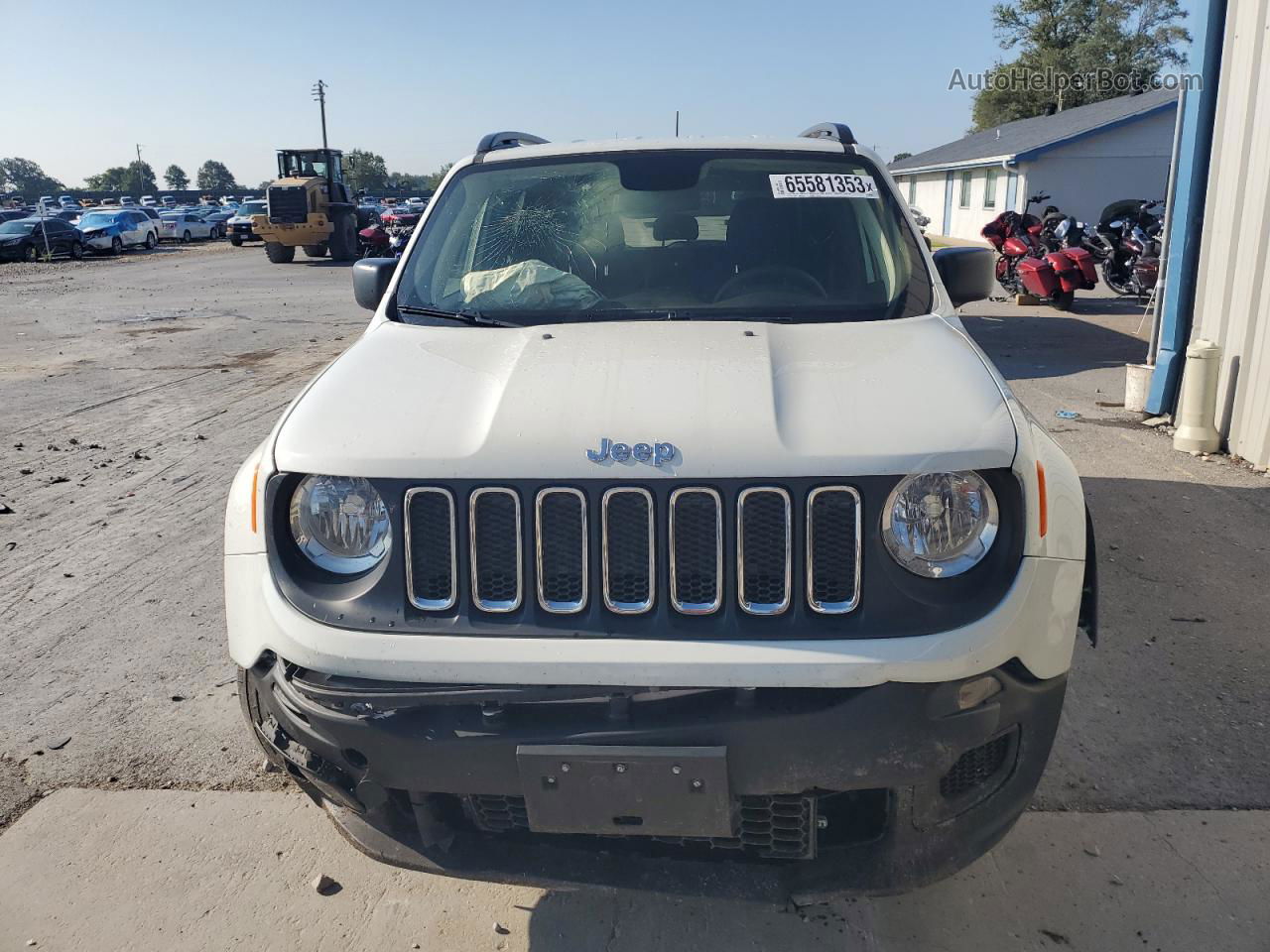 2018 Jeep Renegade Sport White vin: ZACCJBAB4JPJ21466