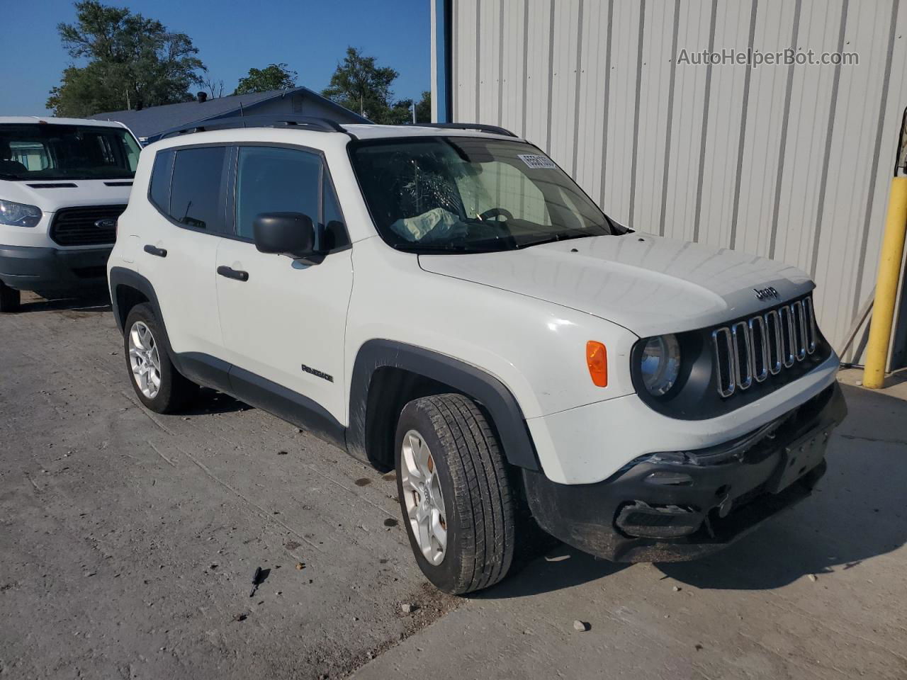 2018 Jeep Renegade Sport White vin: ZACCJBAB4JPJ21466