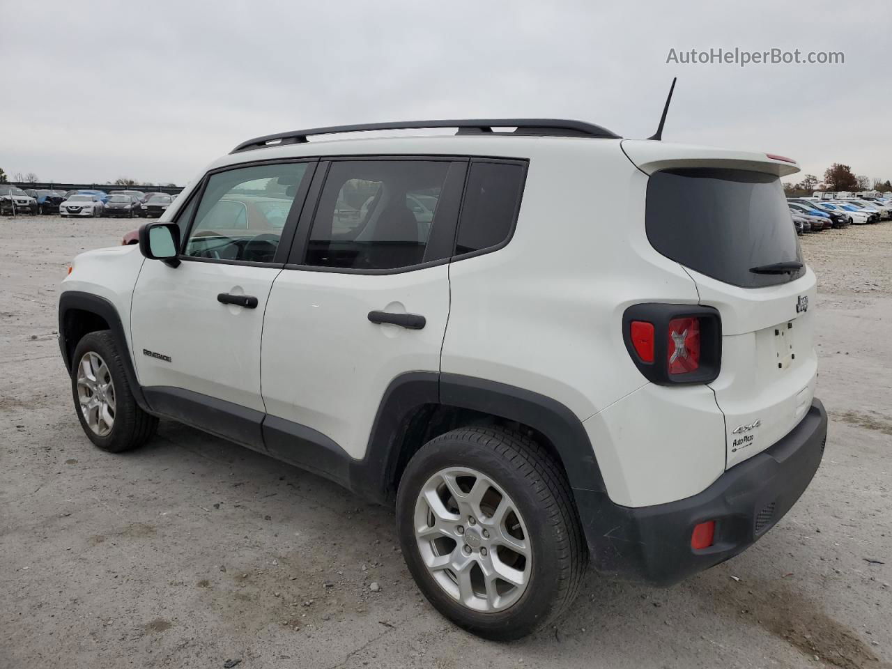 2018 Jeep Renegade Sport White vin: ZACCJBAB4JPJ21466