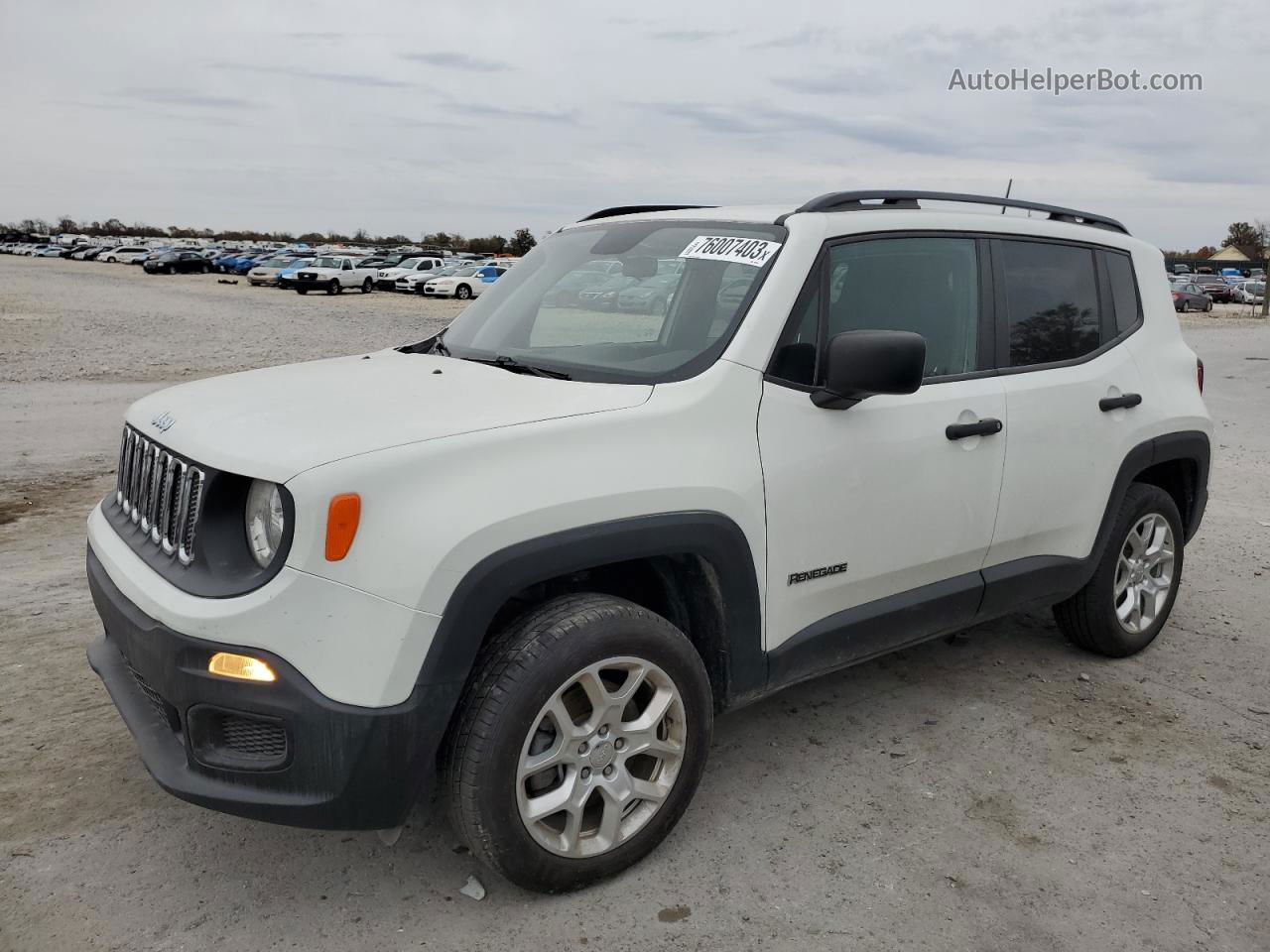 2018 Jeep Renegade Sport White vin: ZACCJBAB4JPJ21466