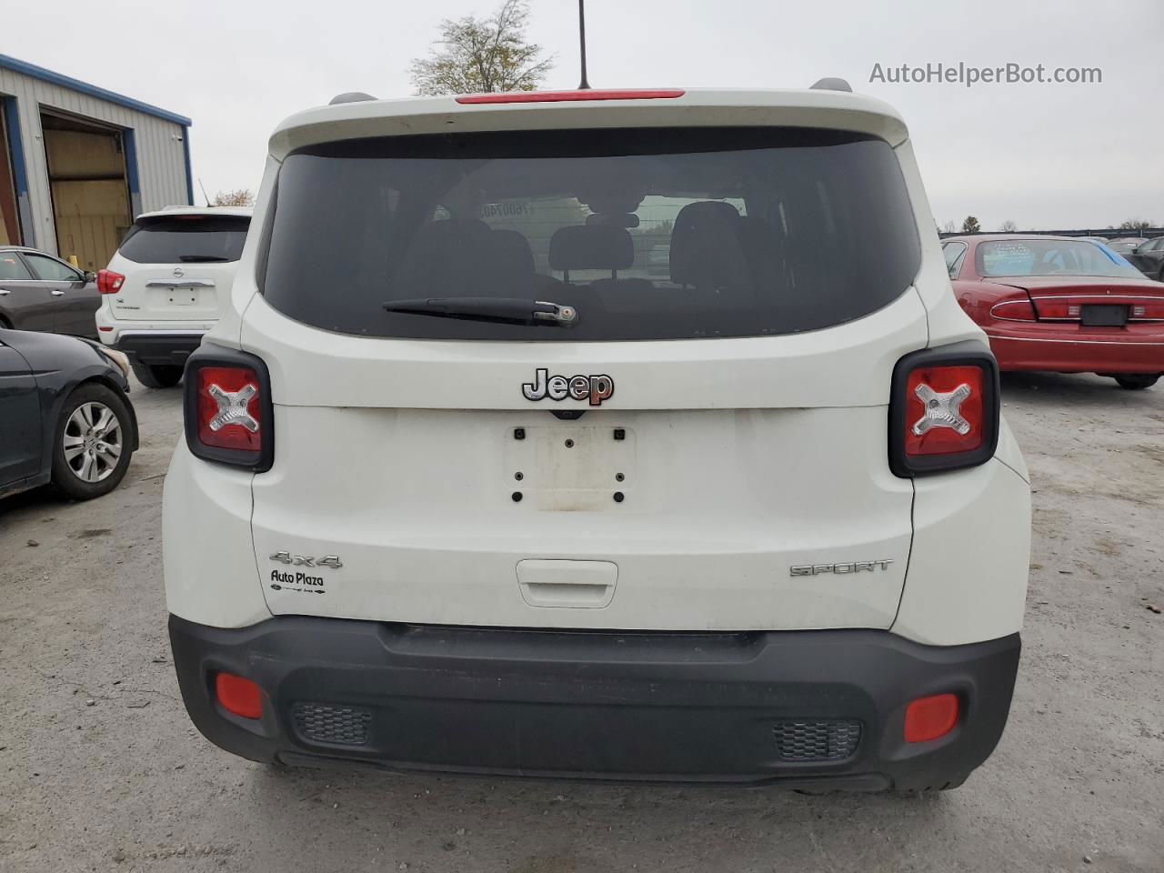 2018 Jeep Renegade Sport White vin: ZACCJBAB4JPJ21466