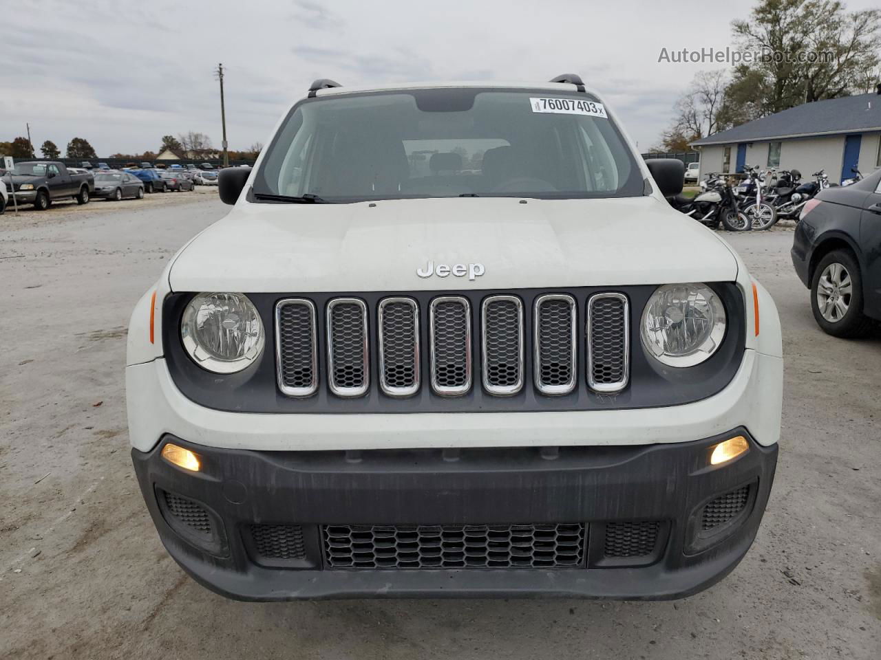 2018 Jeep Renegade Sport White vin: ZACCJBAB4JPJ21466