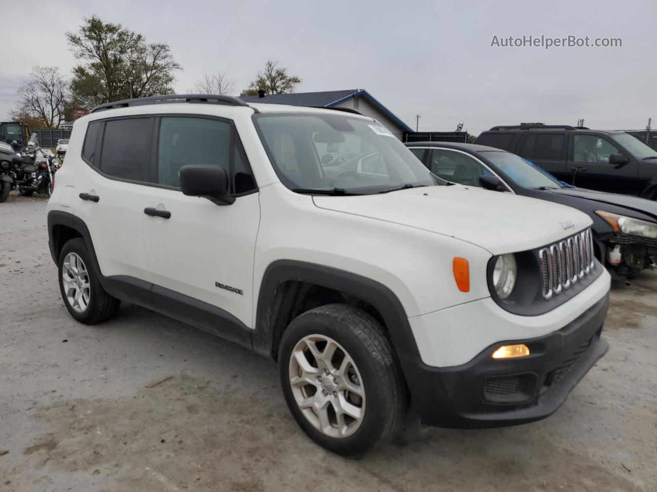 2018 Jeep Renegade Sport White vin: ZACCJBAB4JPJ21466