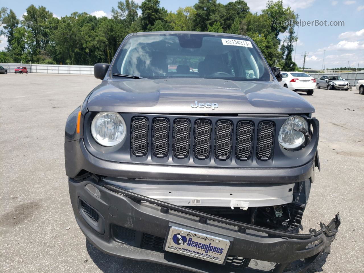 2018 Jeep Renegade Sport Серый vin: ZACCJBAB5JPG77403