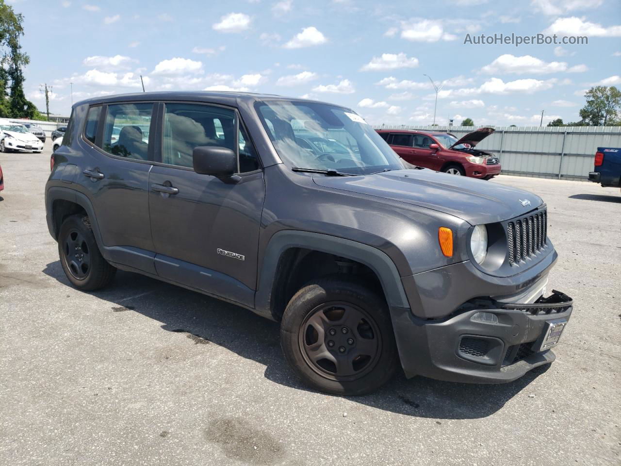 2018 Jeep Renegade Sport Gray vin: ZACCJBAB5JPG77403