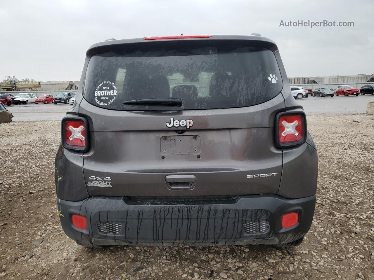 2018 Jeep Renegade Sport Gray vin: ZACCJBAB5JPH35669