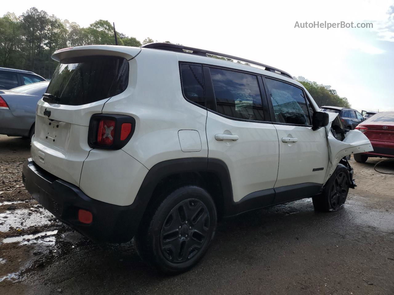 2018 Jeep Renegade Sport White vin: ZACCJBAB5JPH38006