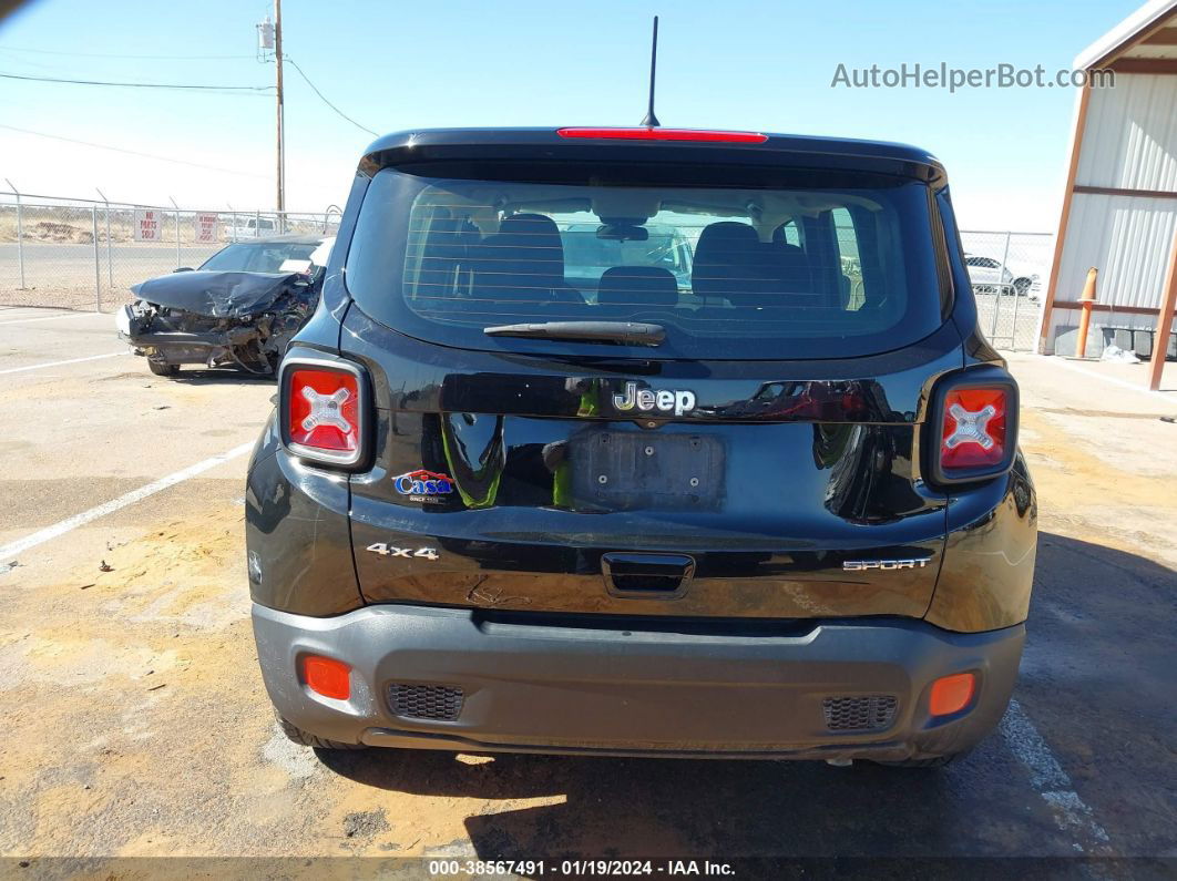 2018 Jeep Renegade Sport 4x4 Black vin: ZACCJBAB5JPH95225