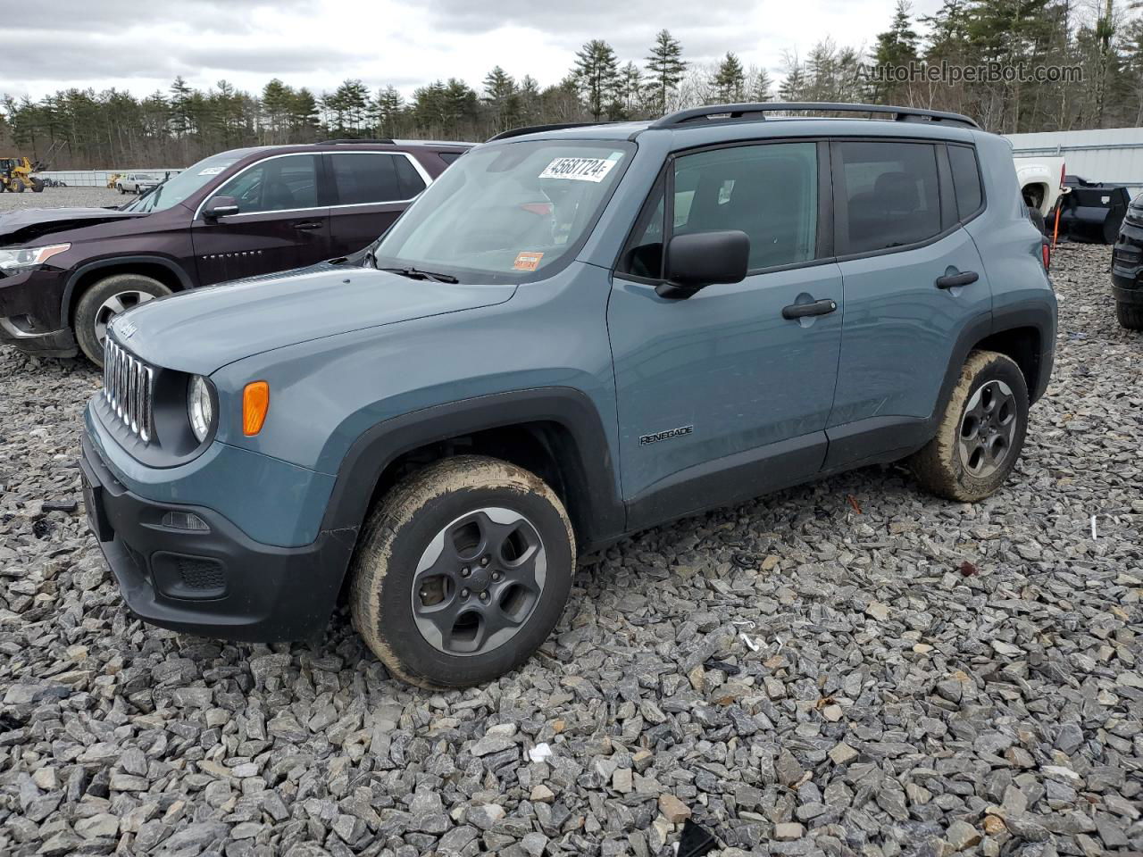 2018 Jeep Renegade Sport Gray vin: ZACCJBAB5JPJ01906