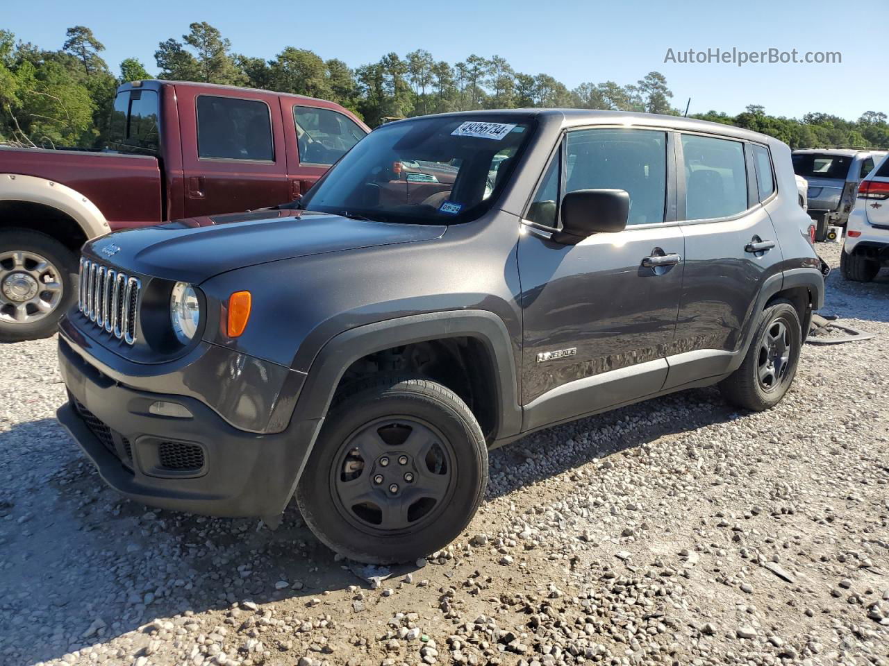 2018 Jeep Renegade Sport Gray vin: ZACCJBAB5JPJ36283