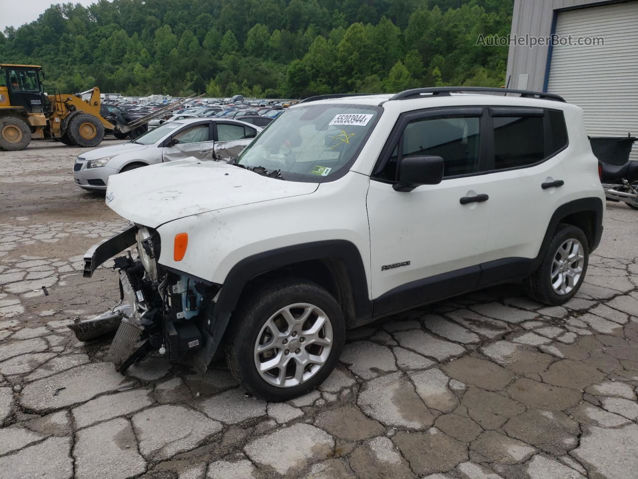 2018 Jeep Renegade Sport White vin: ZACCJBAB5JPJ41810