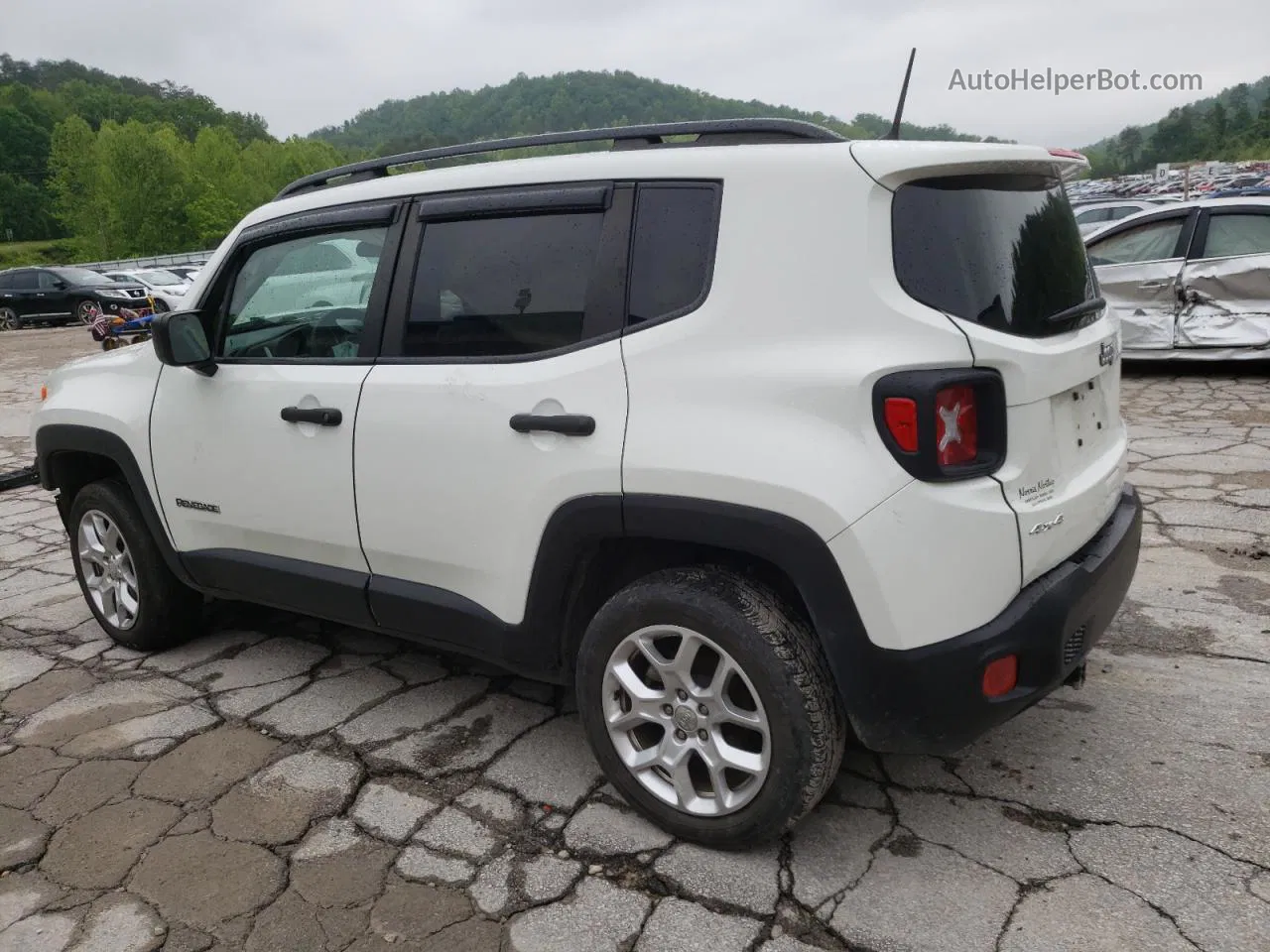 2018 Jeep Renegade Sport White vin: ZACCJBAB5JPJ41810