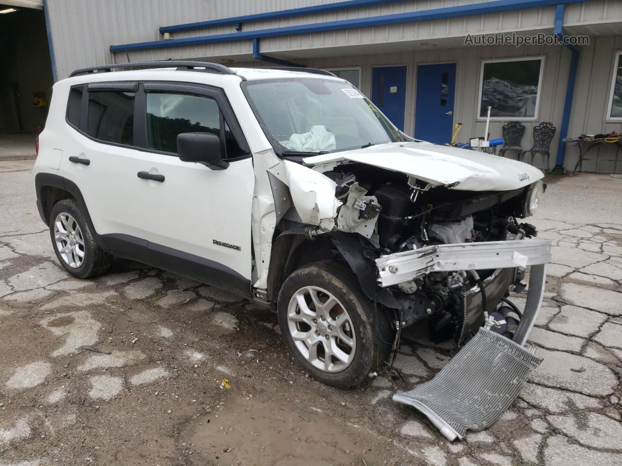 2018 Jeep Renegade Sport White vin: ZACCJBAB5JPJ41810