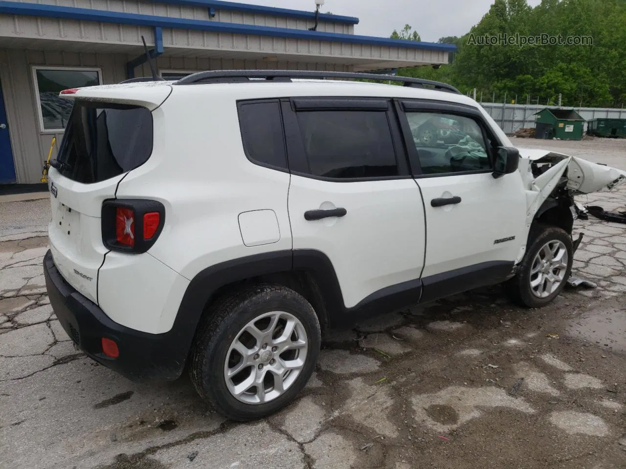 2018 Jeep Renegade Sport White vin: ZACCJBAB5JPJ41810