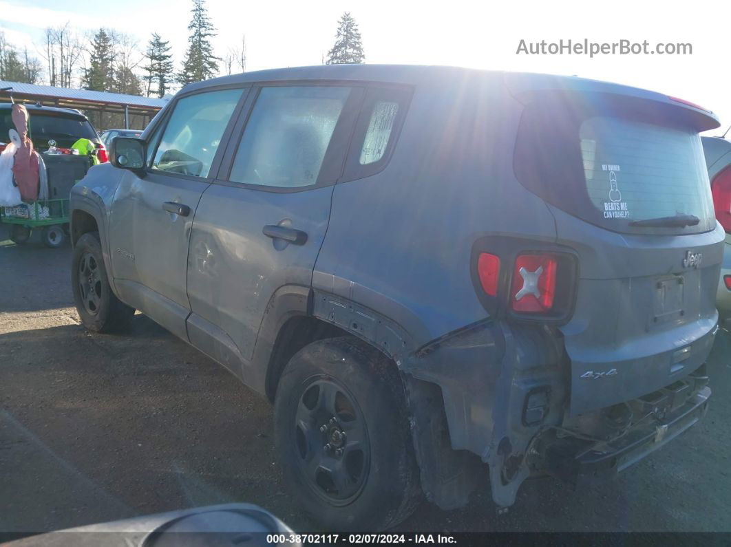 2018 Jeep Renegade Sport 4x4 Gray vin: ZACCJBAB5JPJ43444