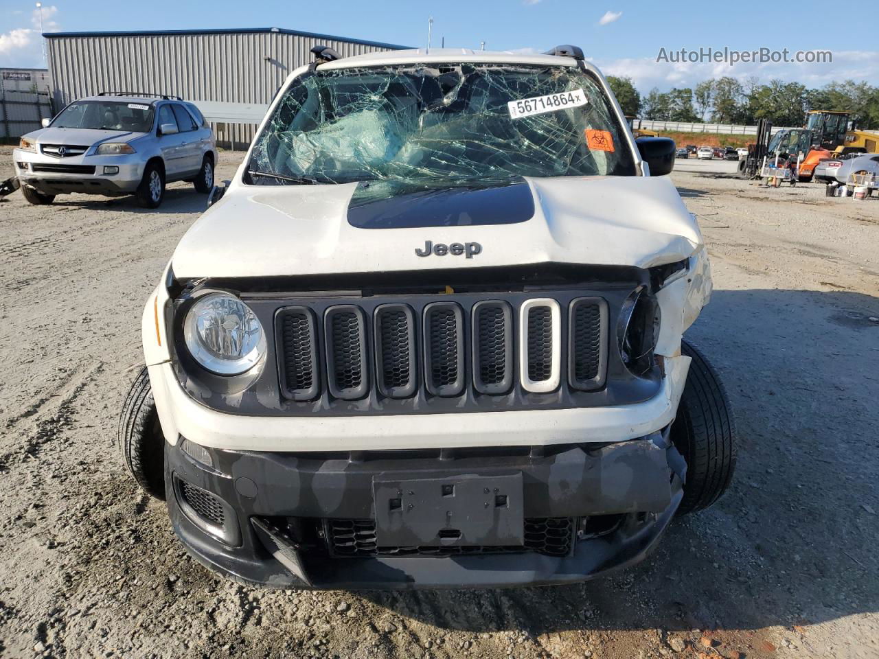 2018 Jeep Renegade Sport White vin: ZACCJBAB6JPH69541