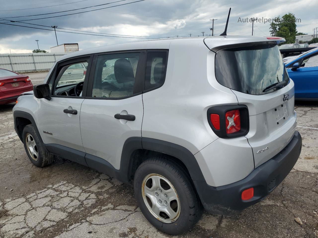 2017 Jeep Renegade Sport Silver vin: ZACCJBAB7HPF02080