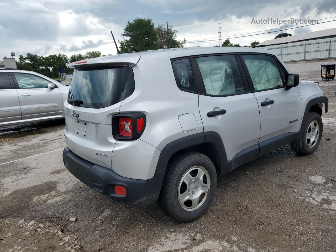 2017 Jeep Renegade Sport Silver vin: ZACCJBAB7HPF02080