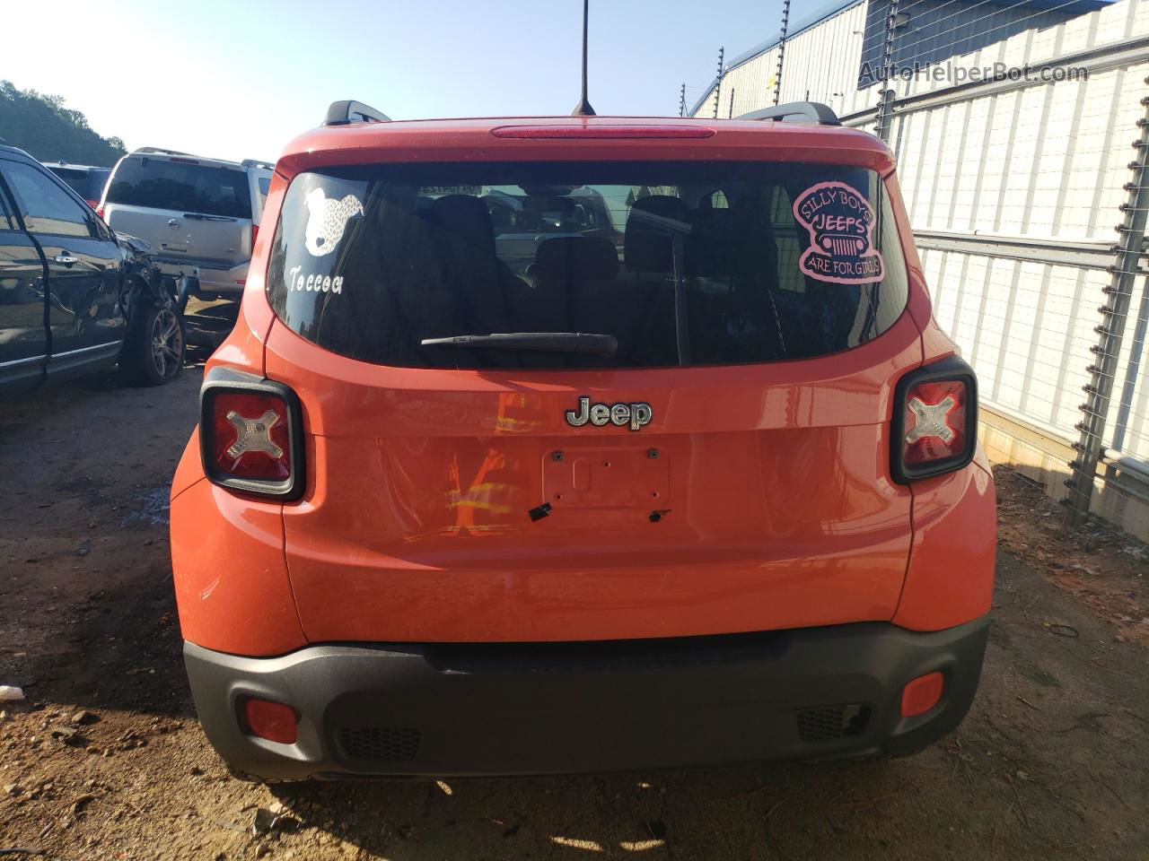 2017 Jeep Renegade Sport Orange vin: ZACCJBAB7HPF18103