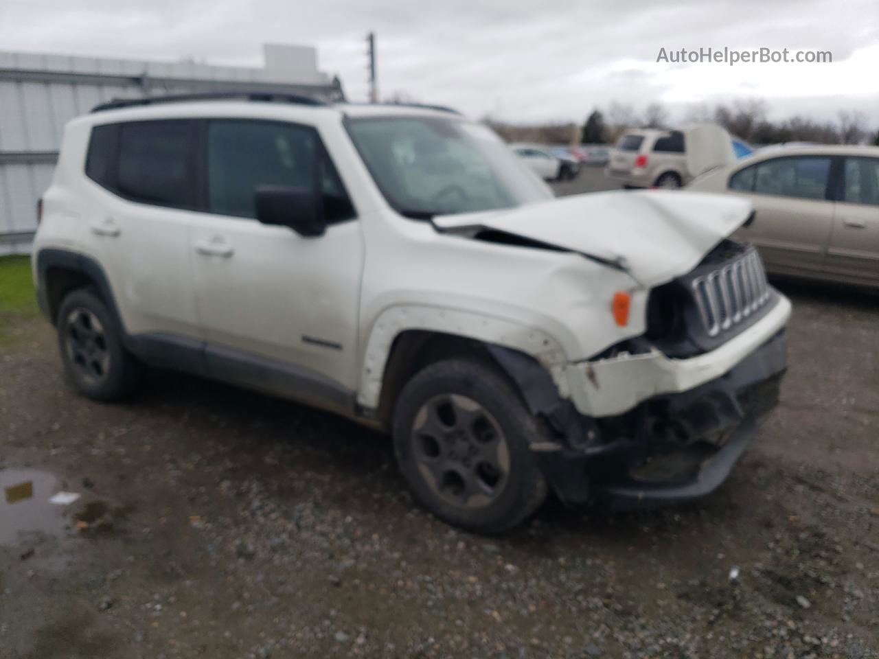 2017 Jeep Renegade Sport White vin: ZACCJBAB7HPF79466