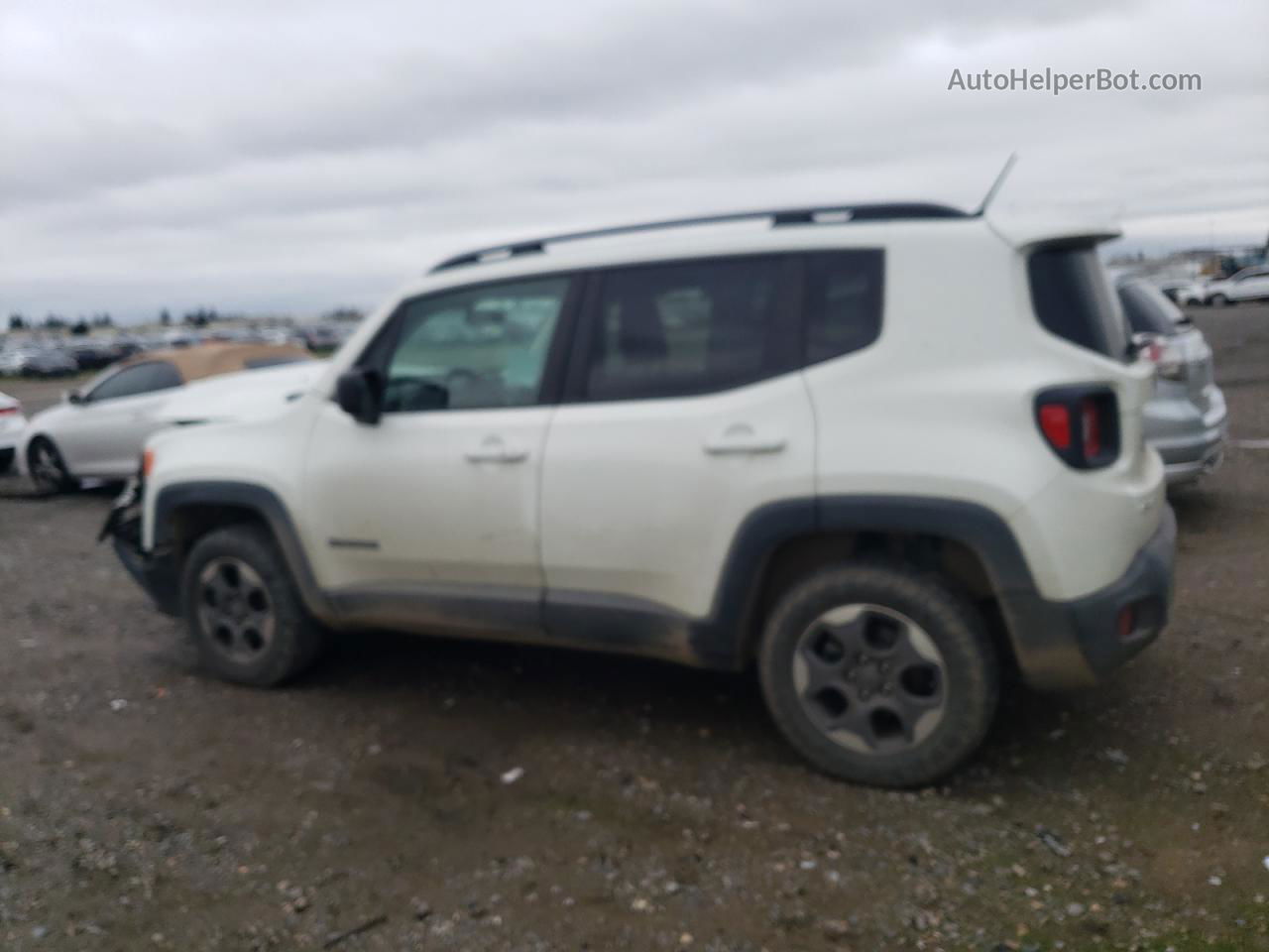 2017 Jeep Renegade Sport White vin: ZACCJBAB7HPF79466