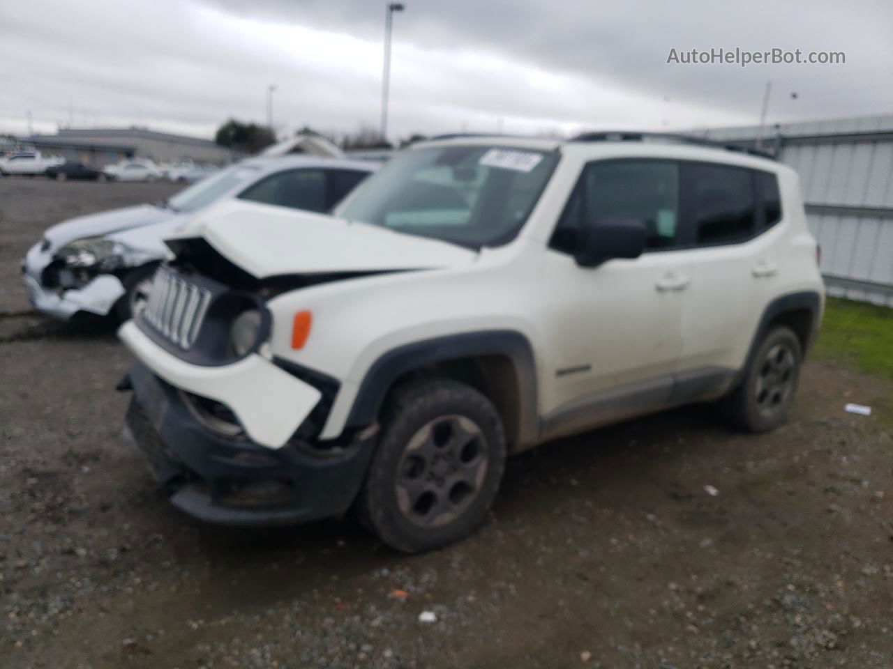 2017 Jeep Renegade Sport White vin: ZACCJBAB7HPF79466