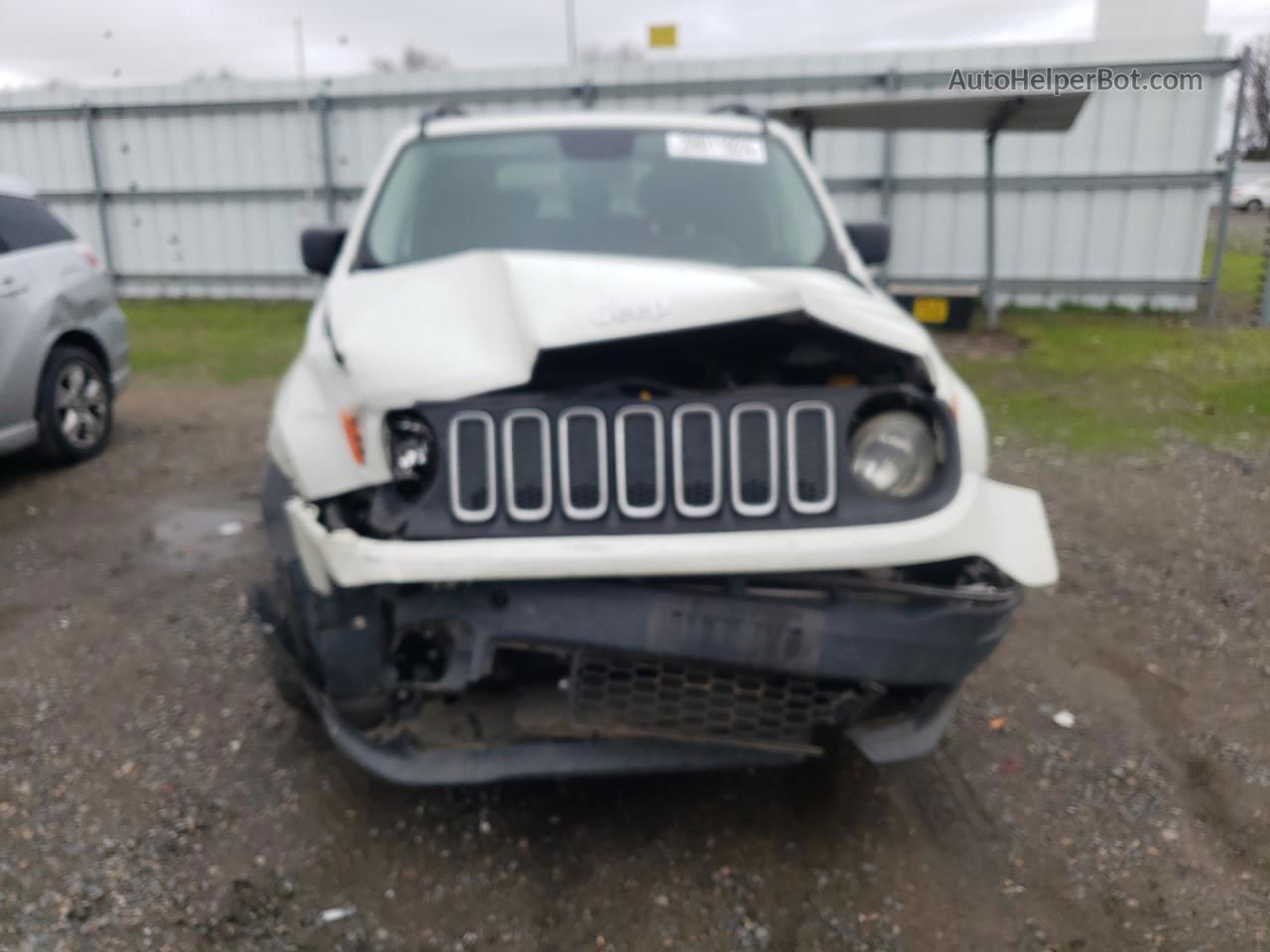 2017 Jeep Renegade Sport White vin: ZACCJBAB7HPF79466