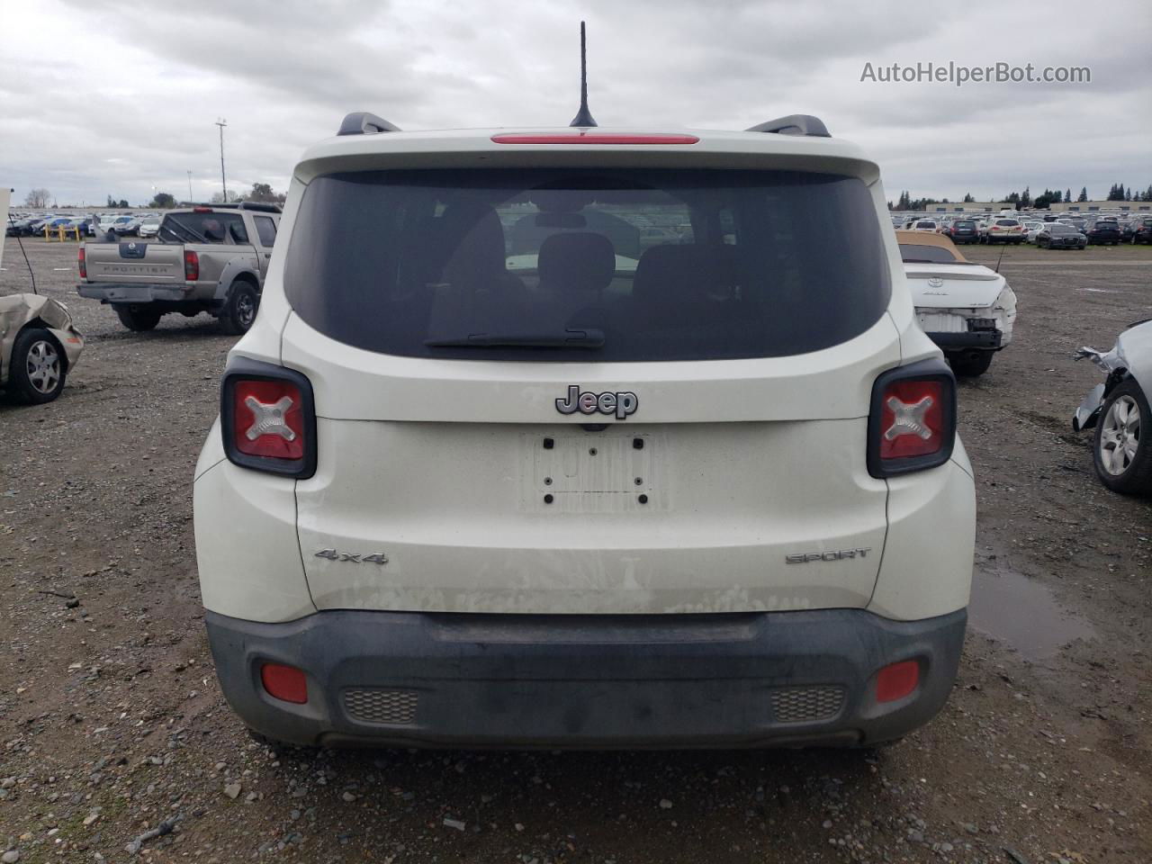 2017 Jeep Renegade Sport White vin: ZACCJBAB7HPF79466