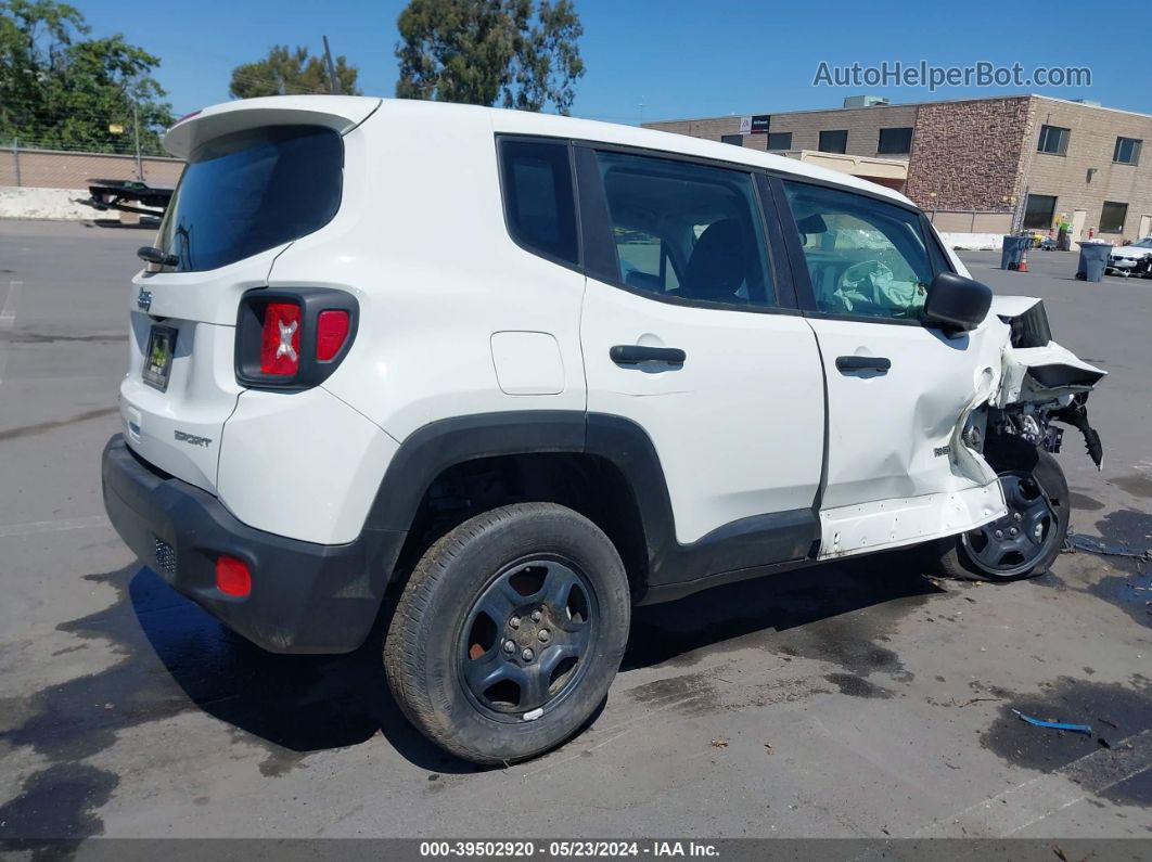 2018 Jeep Renegade Sport 4x4 White vin: ZACCJBAB7JPG70324